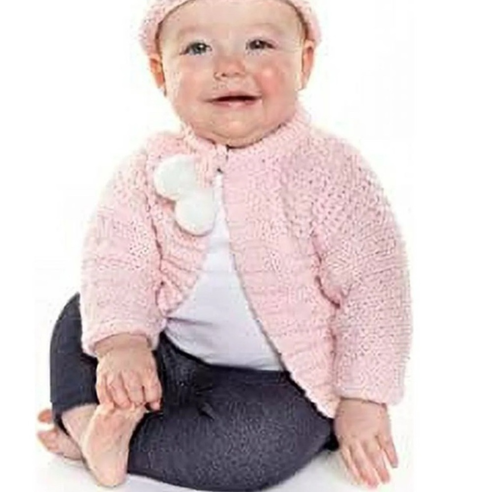 Elly & Emmy infant cable knit cardigan sweater